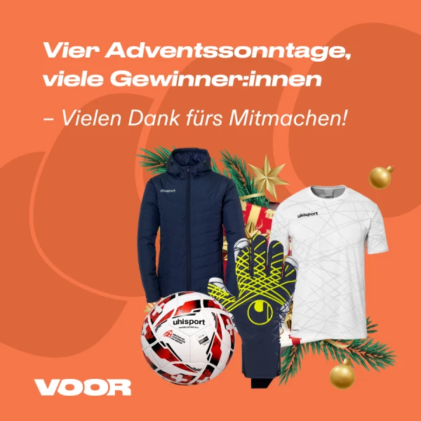 Vielen Dank für die Teilnahme am VOOR Advents-Gewinnspiel!