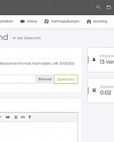 Vereinslogo hochladen - so geht es